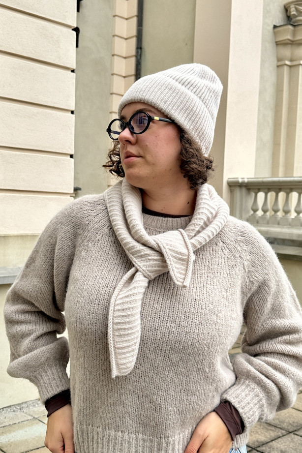Chustka z wełny merino Super Geelong | Marisol