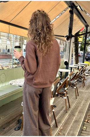 Bluza z suwakiem - bawełna organiczna, oversize