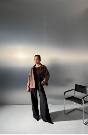 Czekoladowe body z dzianiny wiskozowej