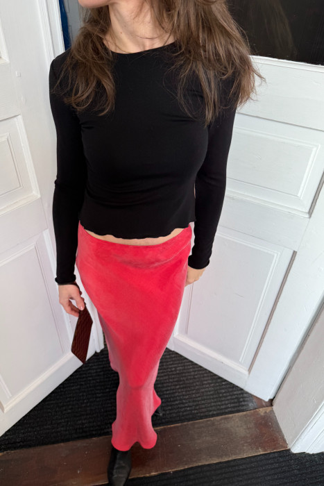 Romantyczny longsleeve w stylu crop