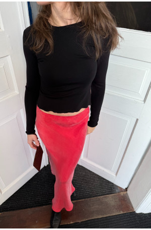 Romantyczny longsleeve w stylu crop