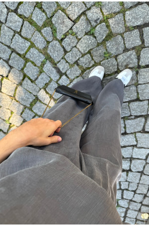 Szerokie spodnie z lyocellu i modelu