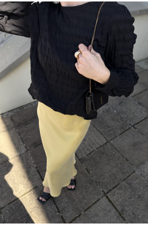 Żółta spódnica ze skosu Florence