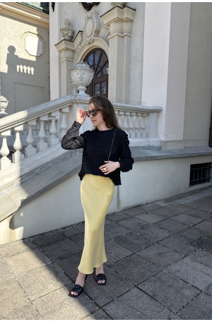 Żółta spódnica ze skosu Florence