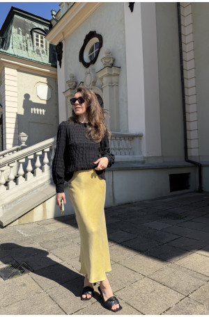 Żółta spódnica ze skosu Florence