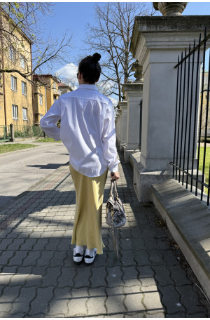 Żółta spódnica ze skosu Florence