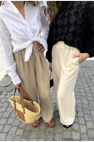 Szerokie spodnie na gumie