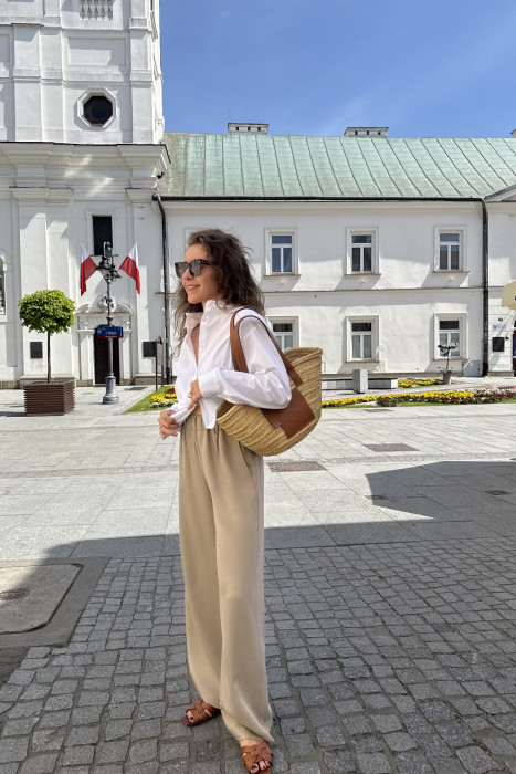 Szerokie spodnie na gumie