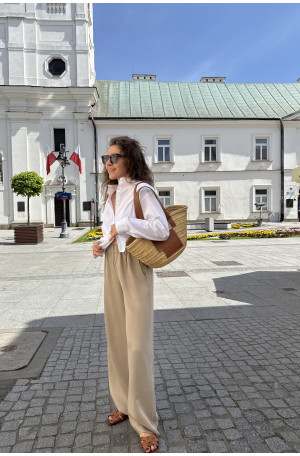 Szerokie spodnie na gumie