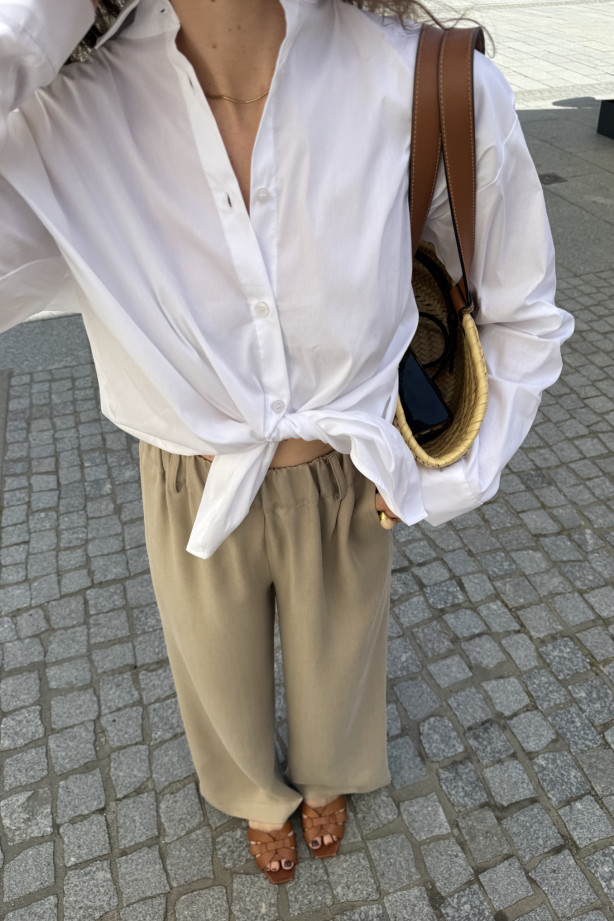 Szerokie spodnie na gumie