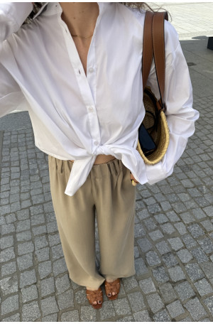 Szerokie spodnie na gumie