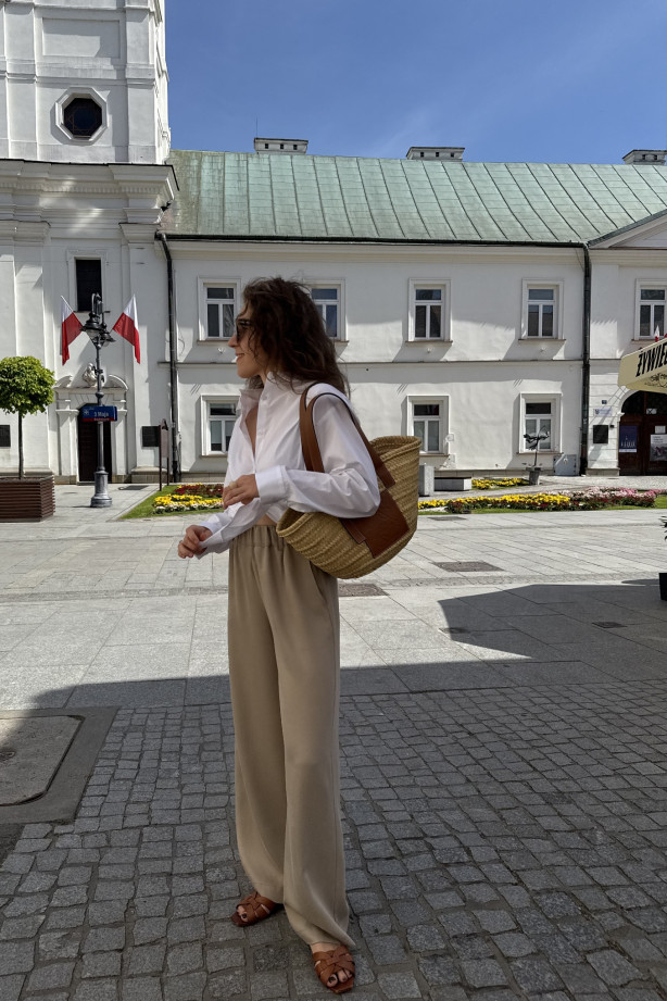 Szerokie spodnie na gumie