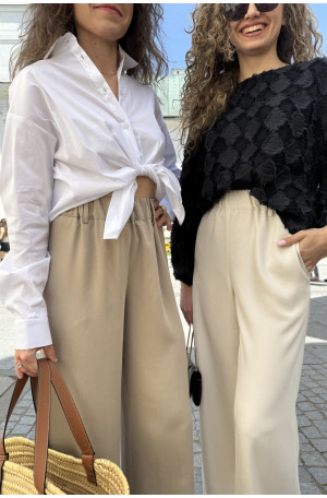 Szerokie spodnie na gumie