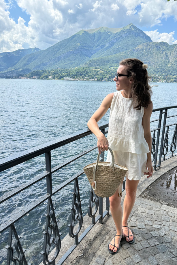 Szorty muślinowe z falbanką – 100% bawełna | MARISOL