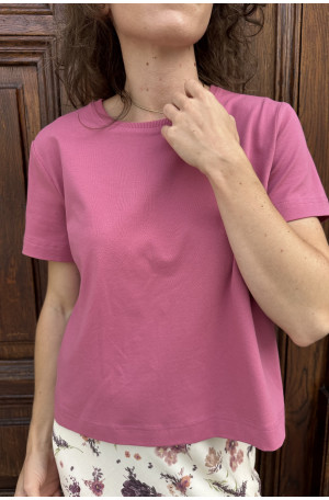 T-shirt damski Vintage Rose – pudełkowy krój, krótki rękaw | Marisol