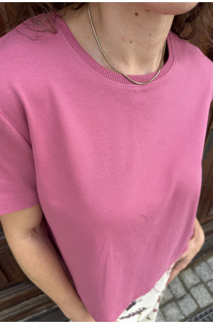 T-shirt damski Vintage Rose – pudełkowy krój, krótki rękaw | Marisol