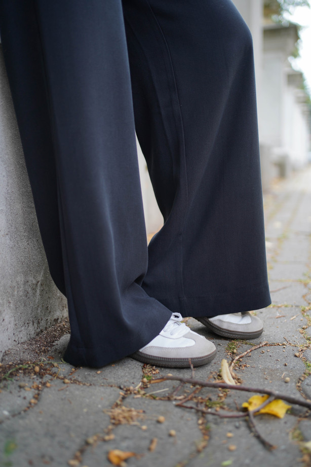 Szerokie spodnie na gumie