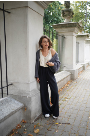 Szerokie spodnie na gumie