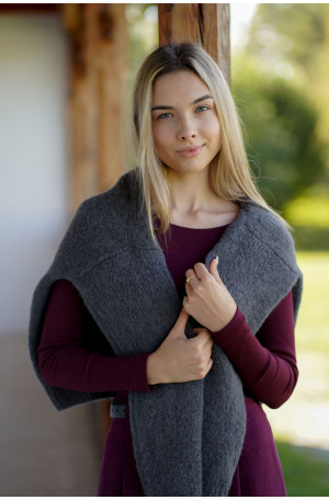 Longsleeve Classic Winę z prążkowanej dzianiny | Marisol