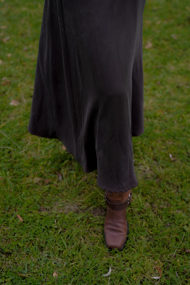 Spódnica Mocha – czekoladowa spódnica midi na gumie | Marisol