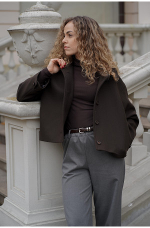 Wełniane spodnie z prostą nogawką i gumą w pasie | Marisol