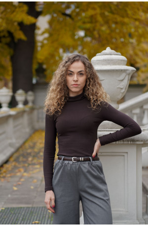 Wełniane spodnie z prostą nogawką i gumą w pasie | Marisol