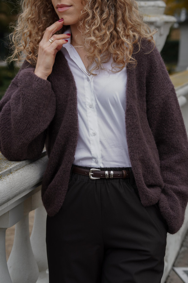 Wełniane spodnie z prostą nogawką i gumą w pasie | Marisol Wełniane spodnie z prostą nogawką i gumą w pasie | Marisol