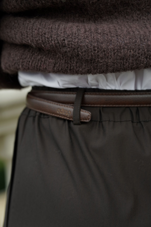 Wełniane spodnie z prostą nogawką i gumą w pasie | Marisol Wełniane spodnie z prostą nogawką i gumą w pasie | Marisol