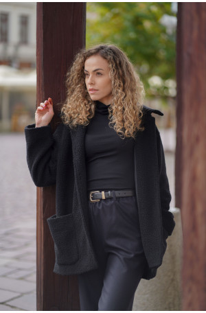 Wełniane spodnie z prostą nogawką i gumą w pasie | Marisol