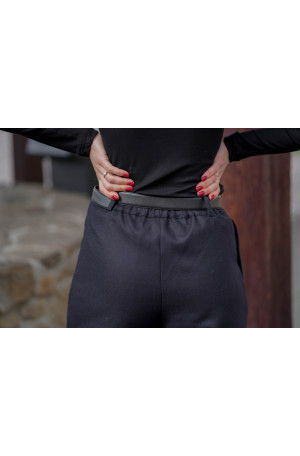 Wełniane spodnie z prostą nogawką i gumą w pasie | Marisol