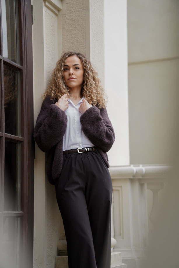 Kardigan typu chmurka wykonany z suri alpaca | Marisol Kardigan typu chmurka wykonany z suri alpaca | Marisol