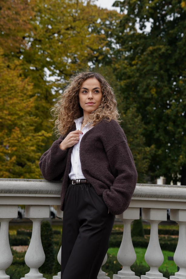 Kardigan typu chmurka wykonany z suri alpaca | Marisol Kardigan typu chmurka wykonany z suri alpaca | Marisol