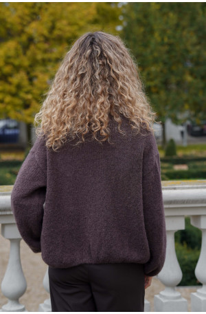 Kardigan typu chmurka wykonany z suri alpaca | Marisol