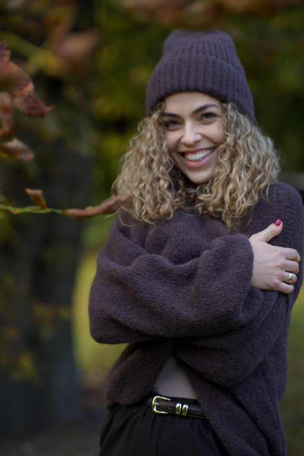 Klasyczna czekoladowa czapka z baby suri alpaki i wełny jagnięcej | MARISOL Klasyczna czekoladowa czapka z baby suri alpaki i wełny jagnięcej | MARISOL