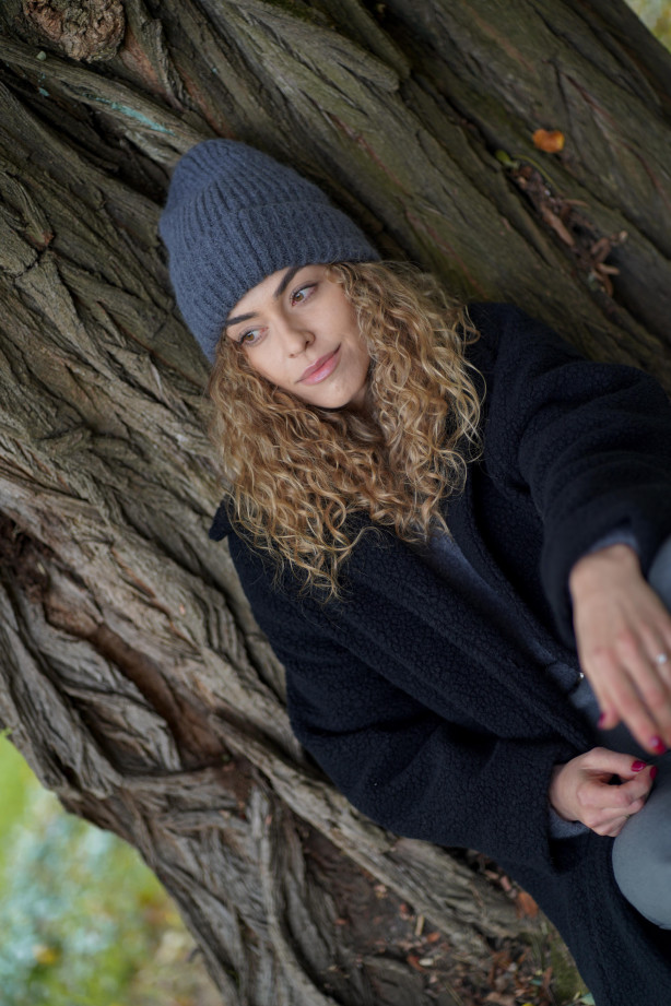 Klasyczna czapka z baby suri alpaki i wełny jagnięcej | MARISOL Klasyczna czapka z baby suri alpaki i wełny jagnięcej | MARISOL