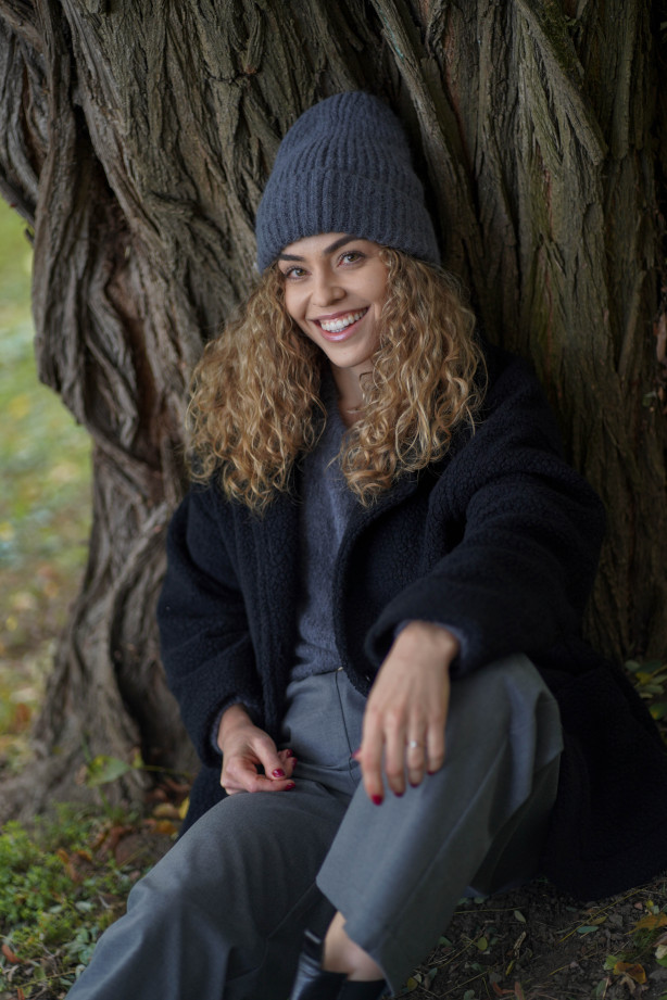 Klasyczna czapka z baby suri alpaki i wełny jagnięcej | MARISOL Klasyczna czapka z baby suri alpaki i wełny jagnięcej | MARISOL