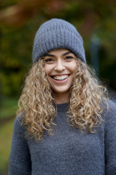 Klasyczna czapka z baby suri alpaki i wełny jagnięcej | MARISOL 2