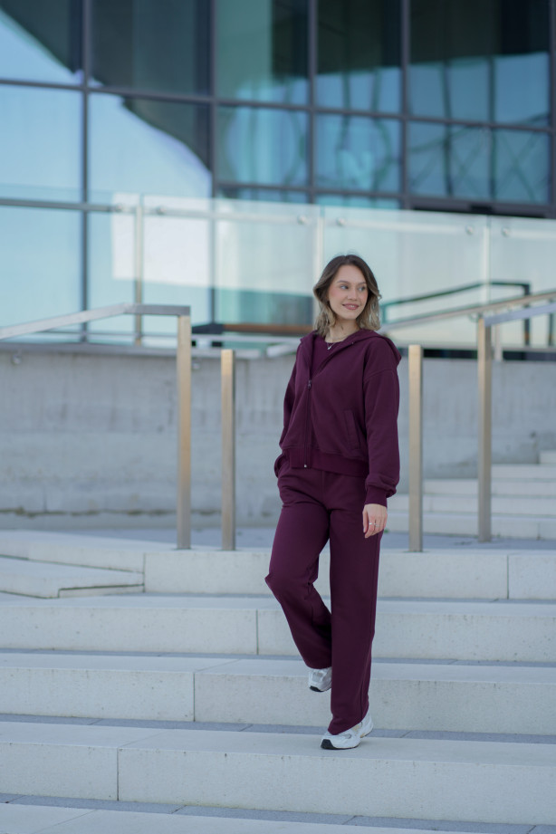 Spodnie dresowe z prostą nogawką – bawełna, polska produkcja | Marisol