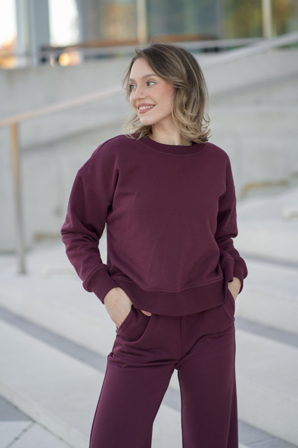 Spodnie dresowe z prostą nogawką – bawełna, polska produkcja | Marisol