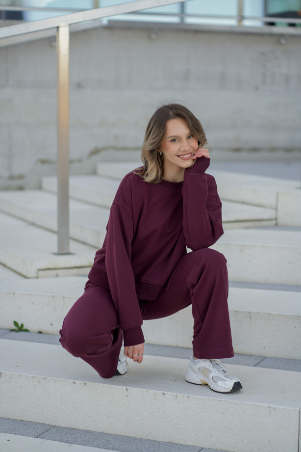 Spodnie dresowe z prostą nogawką – bawełna, polska produkcja | Marisol