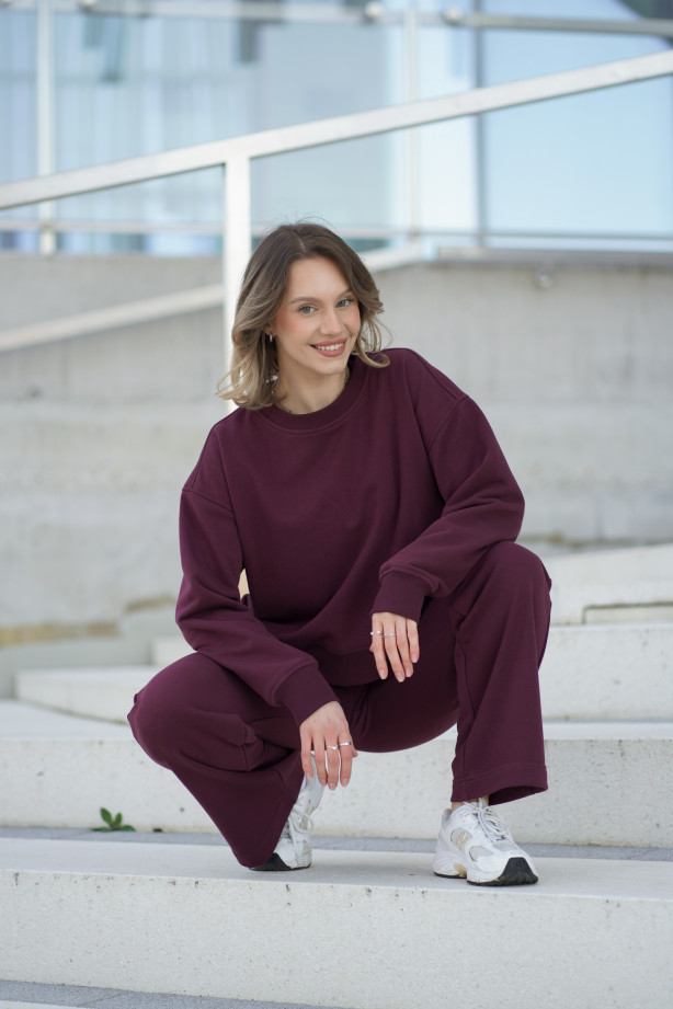 Spodnie dresowe z prostą nogawką – bawełna, polska produkcja | Marisol