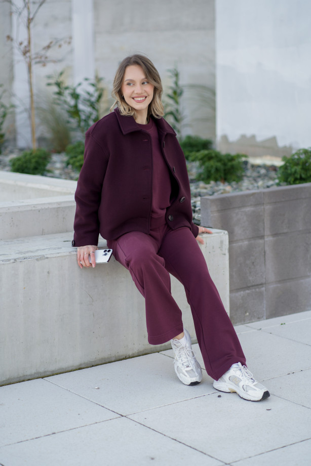 Spodnie dresowe z prostą nogawką – bawełna, polska produkcja | Marisol