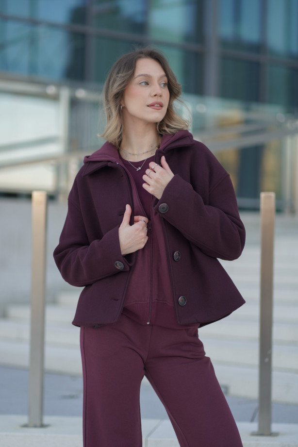 Bluza damska z kapturem na zamek – bawełna, polska produkcja | Marisol