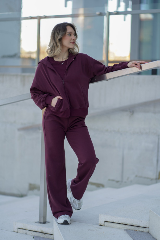 Bluza damska z kapturem na zamek – bawełna, polska produkcja | Marisol