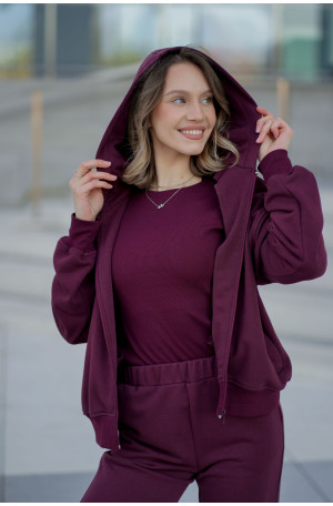 Bluza damska z kapturem na zamek – bawełna, polska produkcja | Marisol