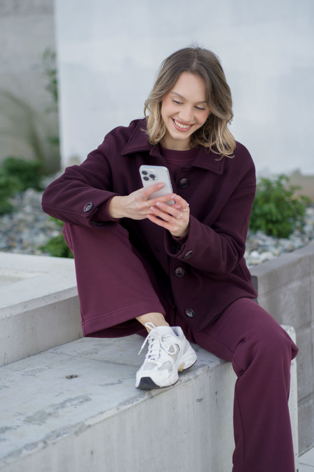 Bluza damska pudełkowa ze ściągaczem – bawełna, polska produkcja | Marisol