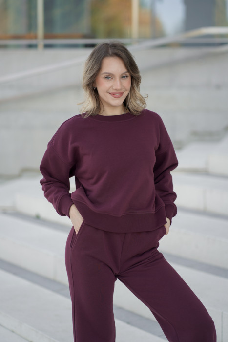 Bluza damska pudełkowa ze ściągaczem – bawełna, polska produkcja | Marisol 2