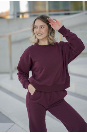 Bluza damska pudełkowa ze ściągaczem – bawełna, polska produkcja | Marisol