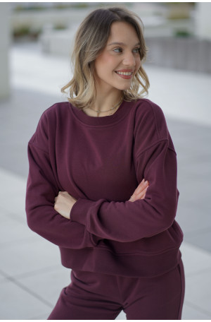 Bluza damska pudełkowa ze ściągaczem – bawełna, polska produkcja | Marisol