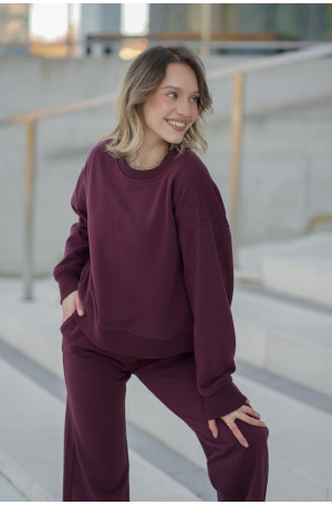 Bluza damska pudełkowa ze ściągaczem – bawełna, polska produkcja | Marisol